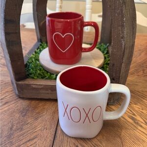 Rae Dunn Valen Coffee Mugs (2)